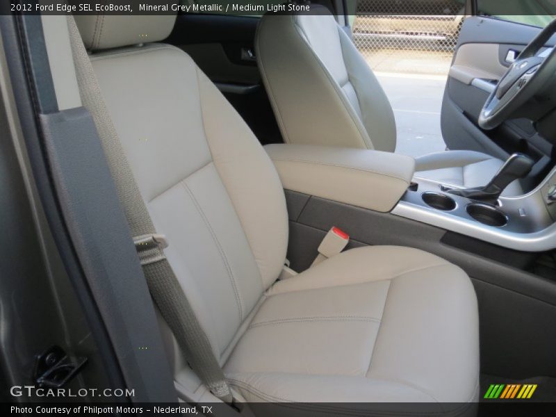 Mineral Grey Metallic / Medium Light Stone 2012 Ford Edge SEL EcoBoost