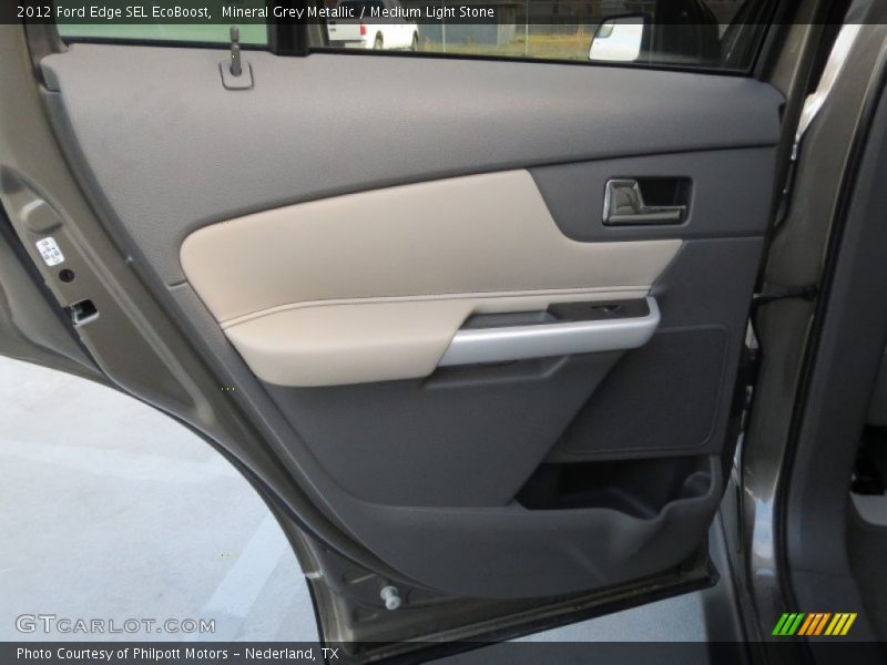 Mineral Grey Metallic / Medium Light Stone 2012 Ford Edge SEL EcoBoost