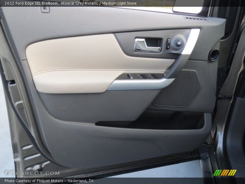 Mineral Grey Metallic / Medium Light Stone 2012 Ford Edge SEL EcoBoost