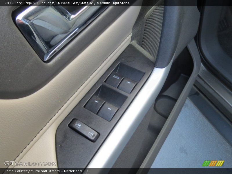 Mineral Grey Metallic / Medium Light Stone 2012 Ford Edge SEL EcoBoost