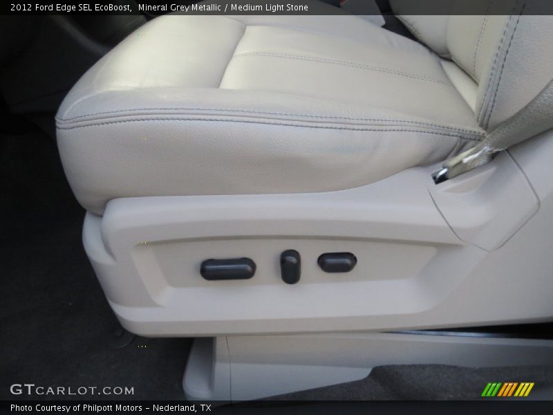 Mineral Grey Metallic / Medium Light Stone 2012 Ford Edge SEL EcoBoost