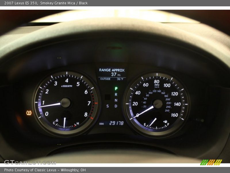 Smokey Granite Mica / Black 2007 Lexus ES 350