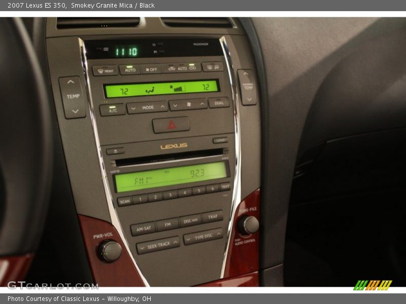 Smokey Granite Mica / Black 2007 Lexus ES 350