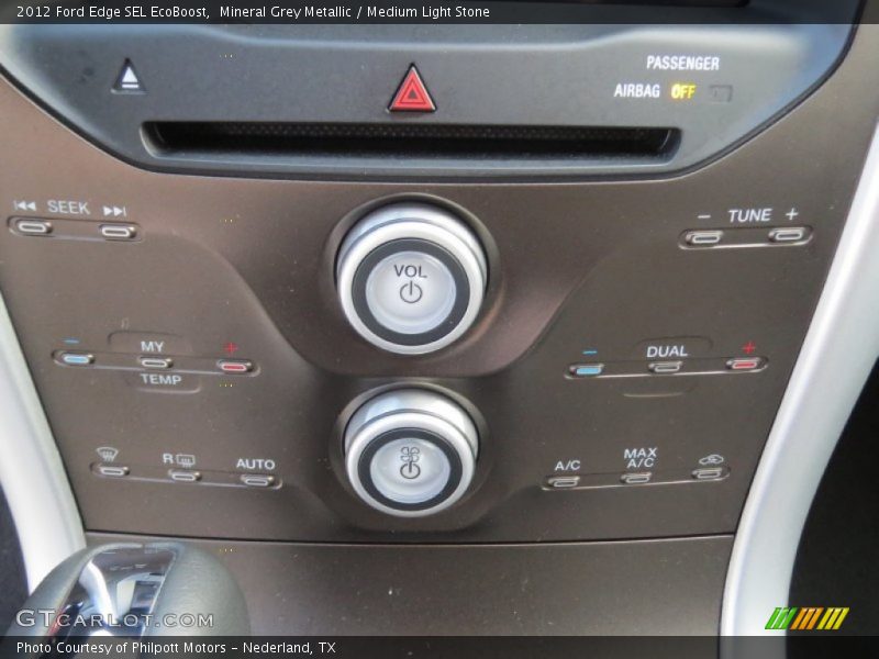 Mineral Grey Metallic / Medium Light Stone 2012 Ford Edge SEL EcoBoost