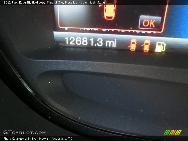 Mineral Grey Metallic / Medium Light Stone 2012 Ford Edge SEL EcoBoost
