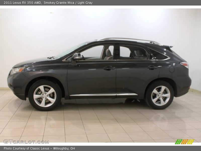 Smokey Granite Mica / Light Gray 2011 Lexus RX 350 AWD