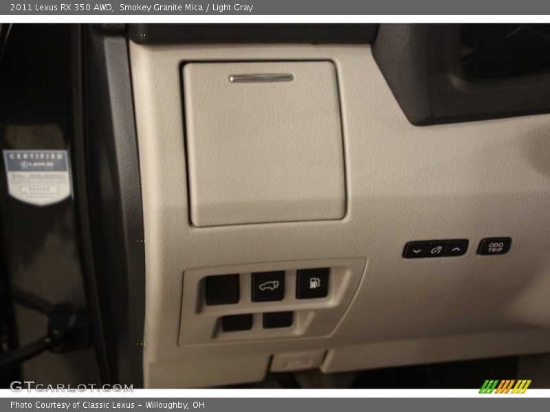 Smokey Granite Mica / Light Gray 2011 Lexus RX 350 AWD