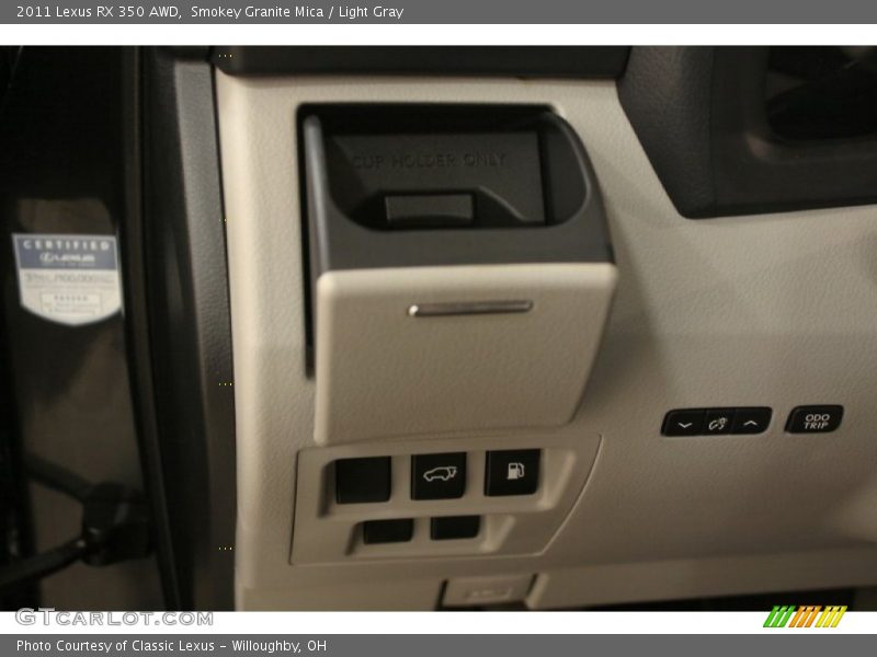 Smokey Granite Mica / Light Gray 2011 Lexus RX 350 AWD