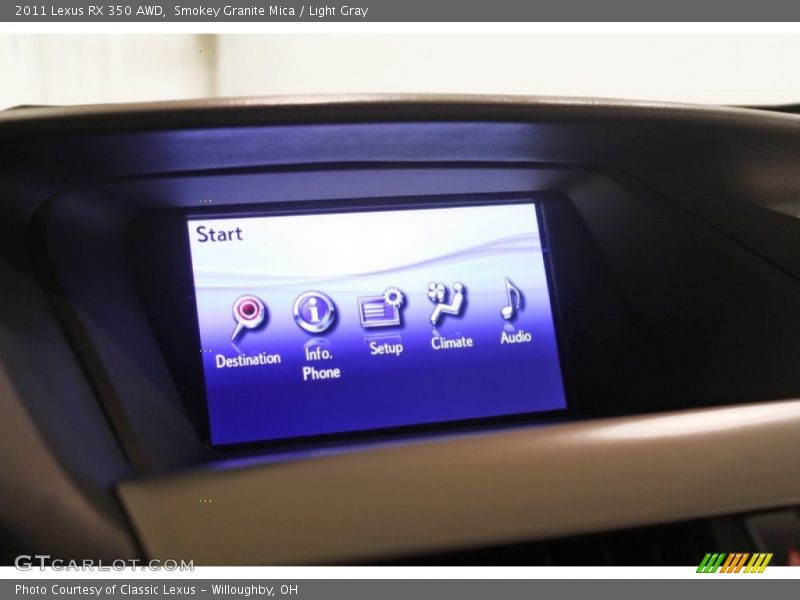 Smokey Granite Mica / Light Gray 2011 Lexus RX 350 AWD