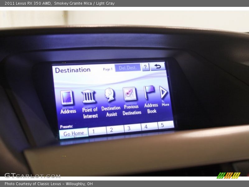 Smokey Granite Mica / Light Gray 2011 Lexus RX 350 AWD
