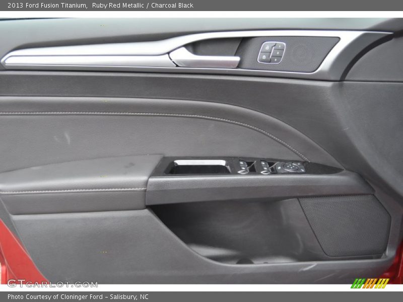 Ruby Red Metallic / Charcoal Black 2013 Ford Fusion Titanium