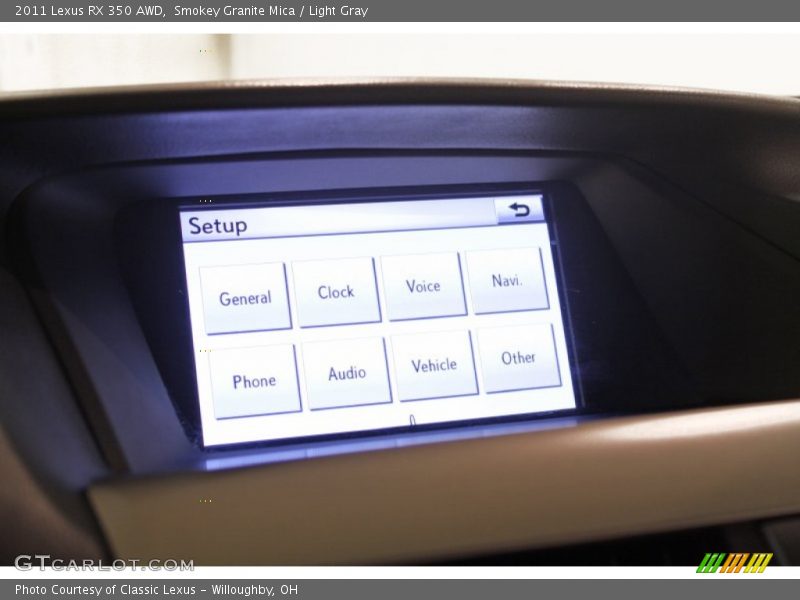Smokey Granite Mica / Light Gray 2011 Lexus RX 350 AWD