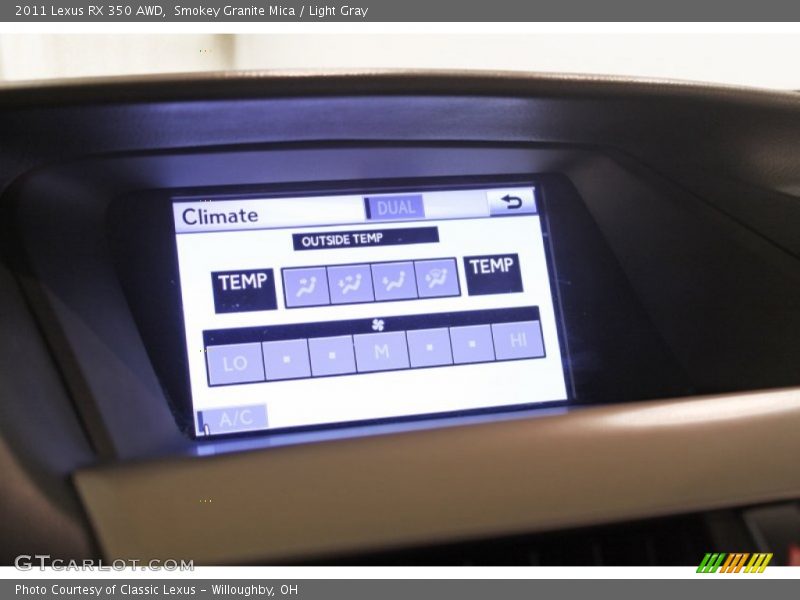 Smokey Granite Mica / Light Gray 2011 Lexus RX 350 AWD