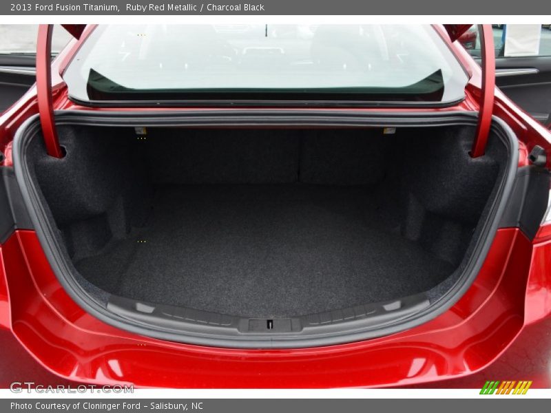 Ruby Red Metallic / Charcoal Black 2013 Ford Fusion Titanium