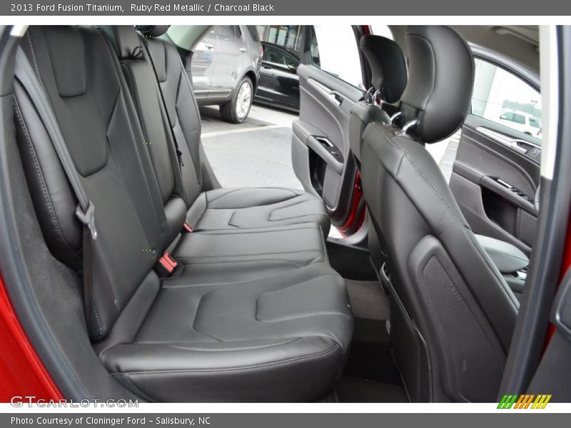 Ruby Red Metallic / Charcoal Black 2013 Ford Fusion Titanium
