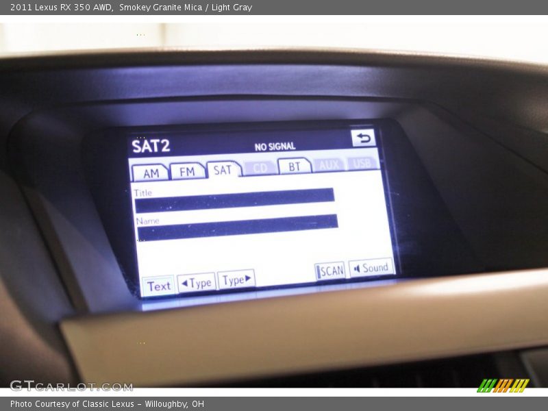 Smokey Granite Mica / Light Gray 2011 Lexus RX 350 AWD