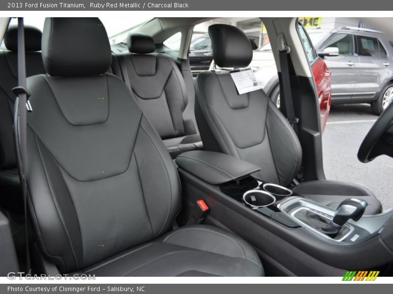  2013 Fusion Titanium Charcoal Black Interior