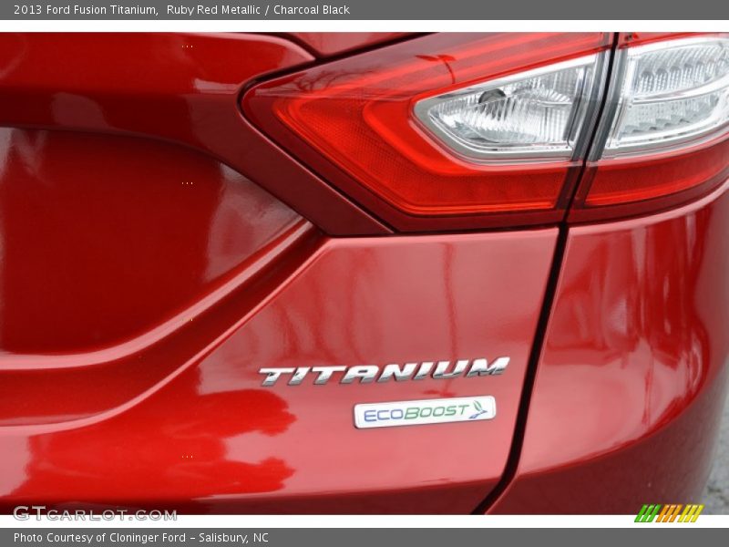Ruby Red Metallic / Charcoal Black 2013 Ford Fusion Titanium
