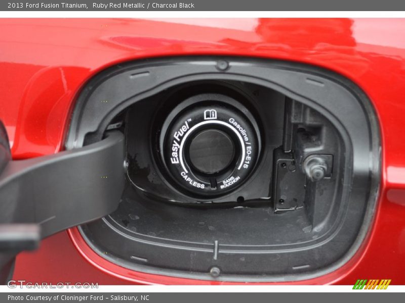 Ruby Red Metallic / Charcoal Black 2013 Ford Fusion Titanium