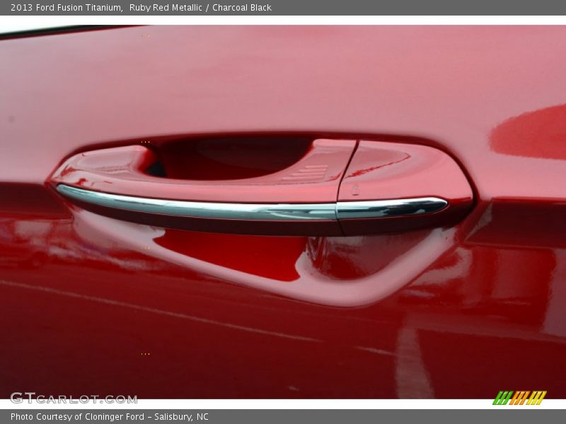 Ruby Red Metallic / Charcoal Black 2013 Ford Fusion Titanium