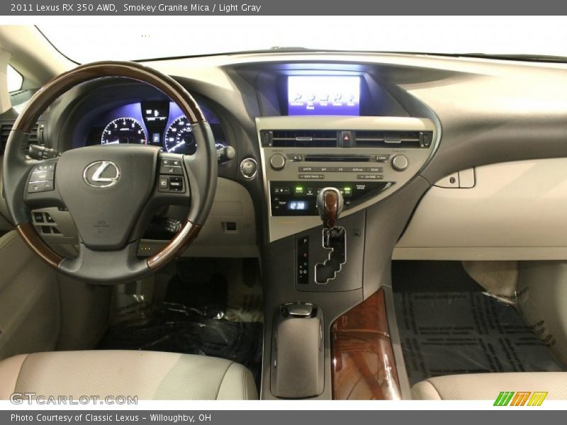 Smokey Granite Mica / Light Gray 2011 Lexus RX 350 AWD