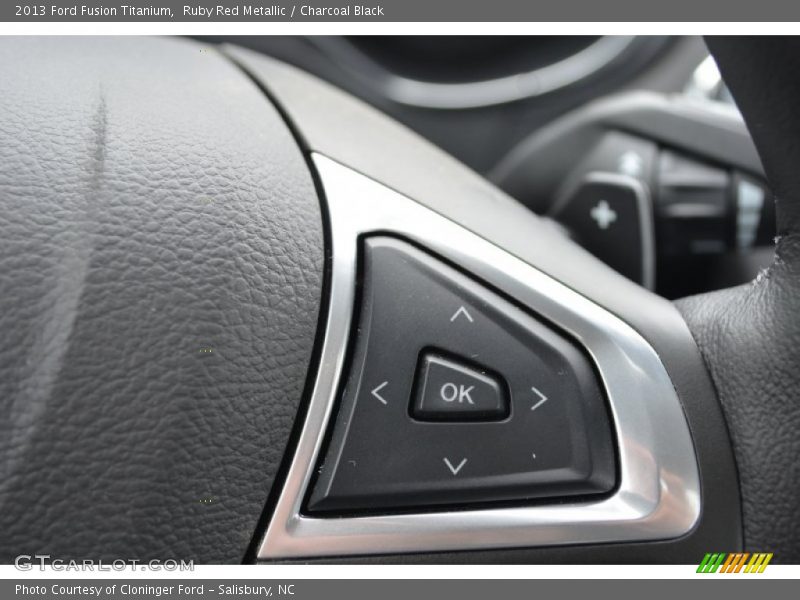 Ruby Red Metallic / Charcoal Black 2013 Ford Fusion Titanium