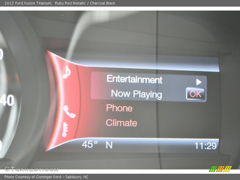 Ruby Red Metallic / Charcoal Black 2013 Ford Fusion Titanium