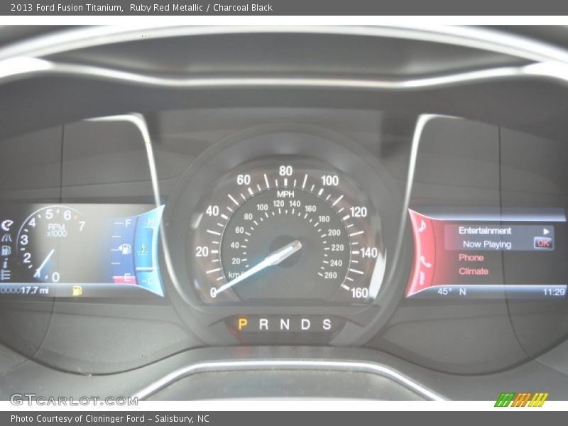 Ruby Red Metallic / Charcoal Black 2013 Ford Fusion Titanium