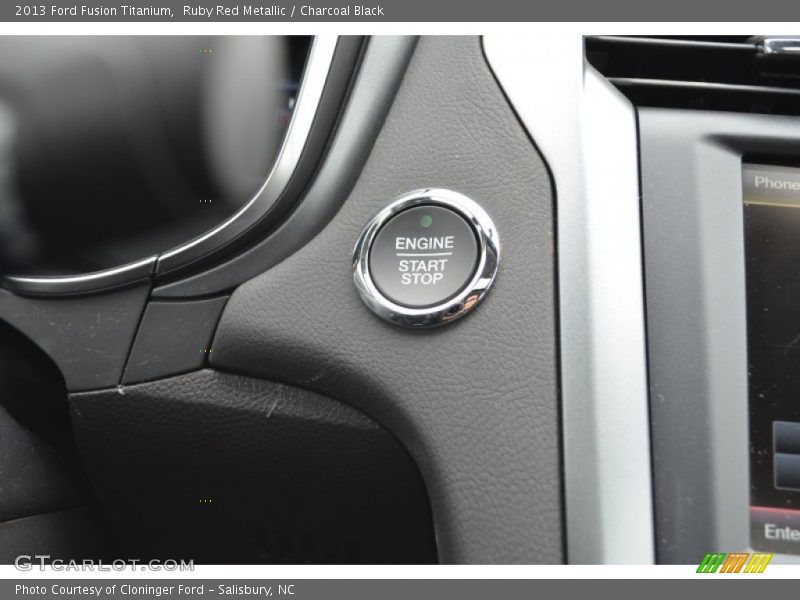 Ruby Red Metallic / Charcoal Black 2013 Ford Fusion Titanium