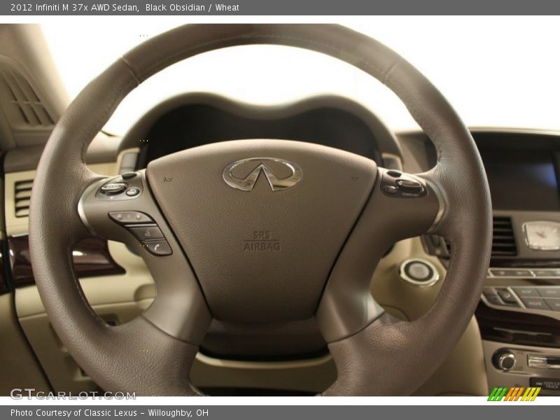 Black Obsidian / Wheat 2012 Infiniti M 37x AWD Sedan