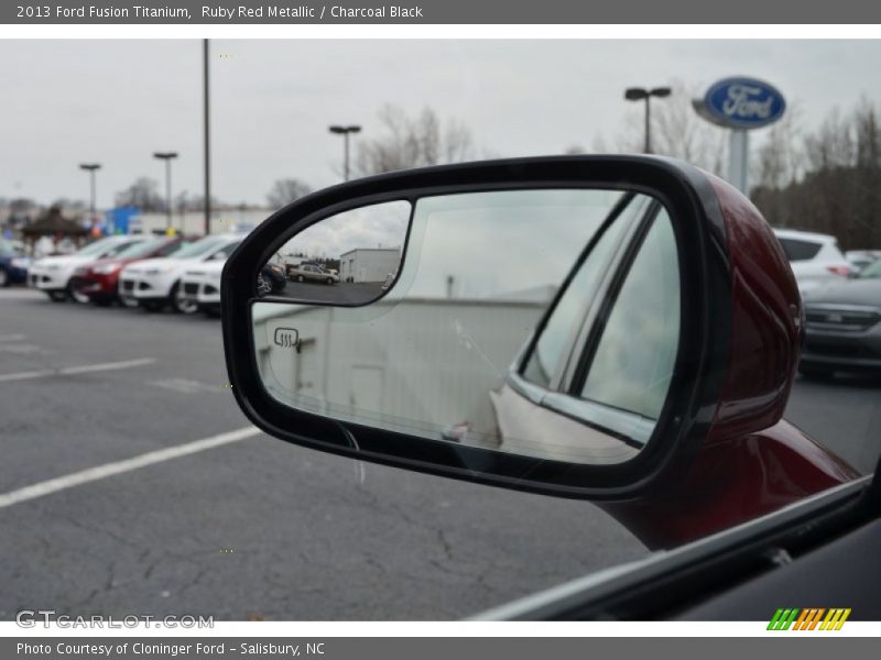 Ruby Red Metallic / Charcoal Black 2013 Ford Fusion Titanium