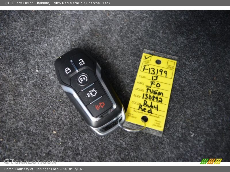 Keys of 2013 Fusion Titanium