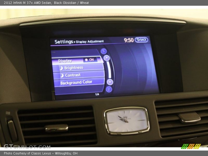 Black Obsidian / Wheat 2012 Infiniti M 37x AWD Sedan