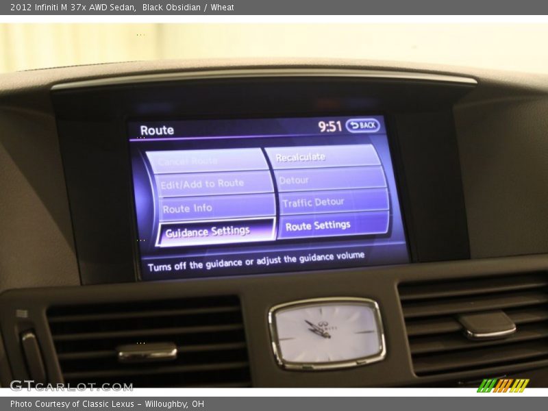 Black Obsidian / Wheat 2012 Infiniti M 37x AWD Sedan