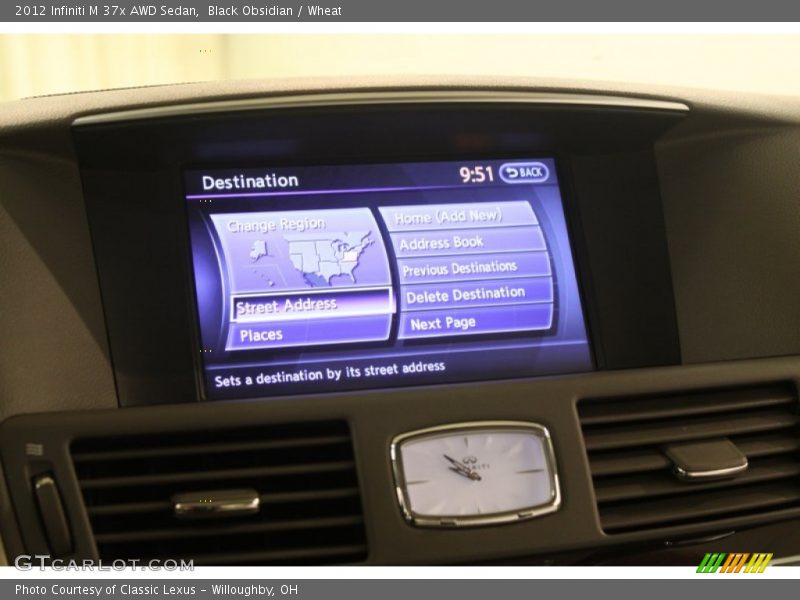Black Obsidian / Wheat 2012 Infiniti M 37x AWD Sedan