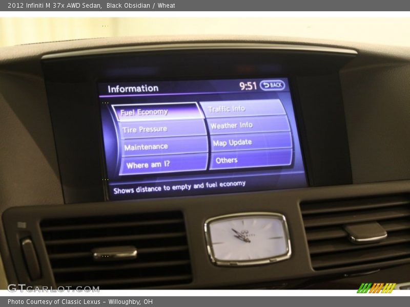 Black Obsidian / Wheat 2012 Infiniti M 37x AWD Sedan