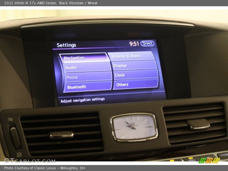 Black Obsidian / Wheat 2012 Infiniti M 37x AWD Sedan