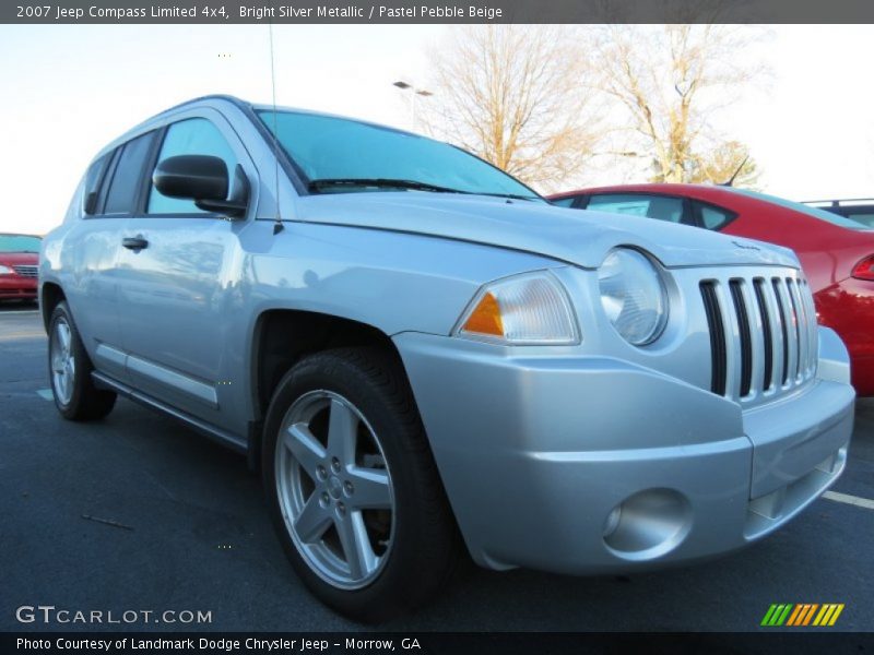 Bright Silver Metallic / Pastel Pebble Beige 2007 Jeep Compass Limited 4x4