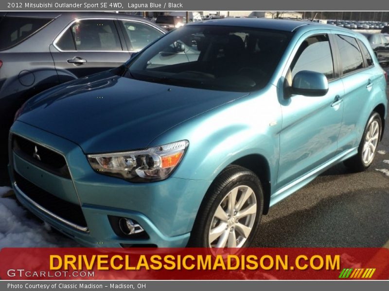 Laguna Blue / Black 2012 Mitsubishi Outlander Sport SE 4WD