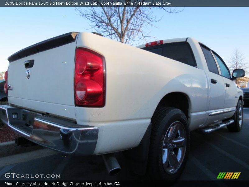 Cool Vanilla White / Medium Slate Gray 2008 Dodge Ram 1500 Big Horn Edition Quad Cab