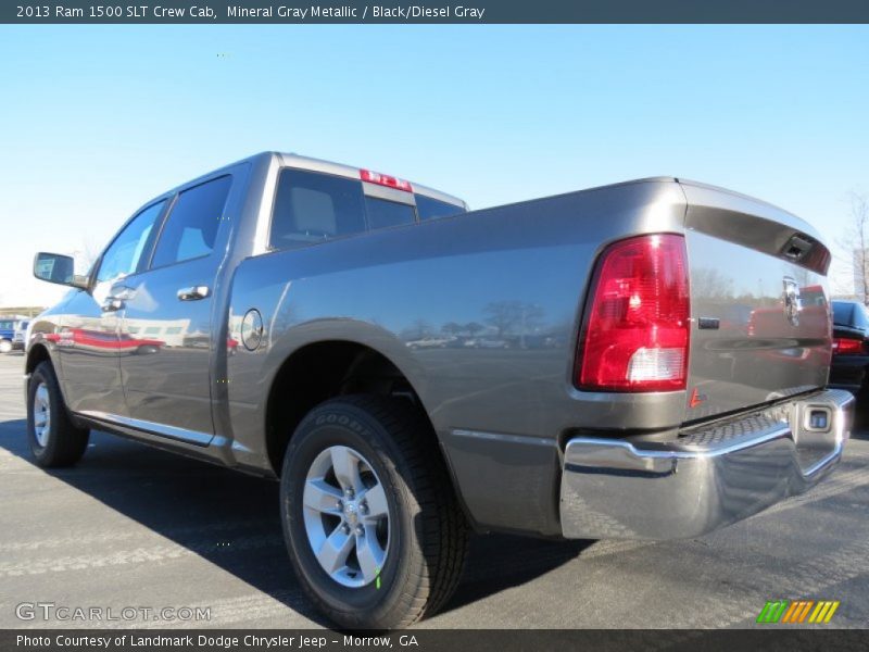 Mineral Gray Metallic / Black/Diesel Gray 2013 Ram 1500 SLT Crew Cab