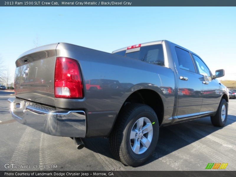Mineral Gray Metallic / Black/Diesel Gray 2013 Ram 1500 SLT Crew Cab