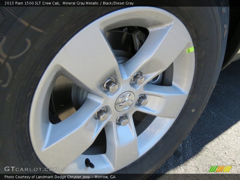 Mineral Gray Metallic / Black/Diesel Gray 2013 Ram 1500 SLT Crew Cab