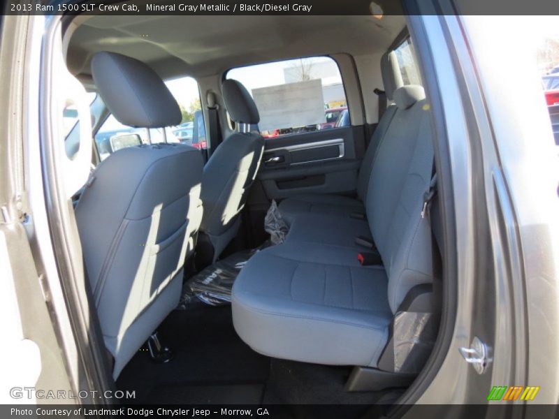 Mineral Gray Metallic / Black/Diesel Gray 2013 Ram 1500 SLT Crew Cab