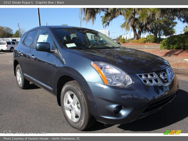 Graphite Blue / Black 2013 Nissan Rogue S