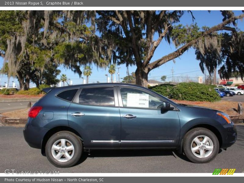 Graphite Blue / Black 2013 Nissan Rogue S
