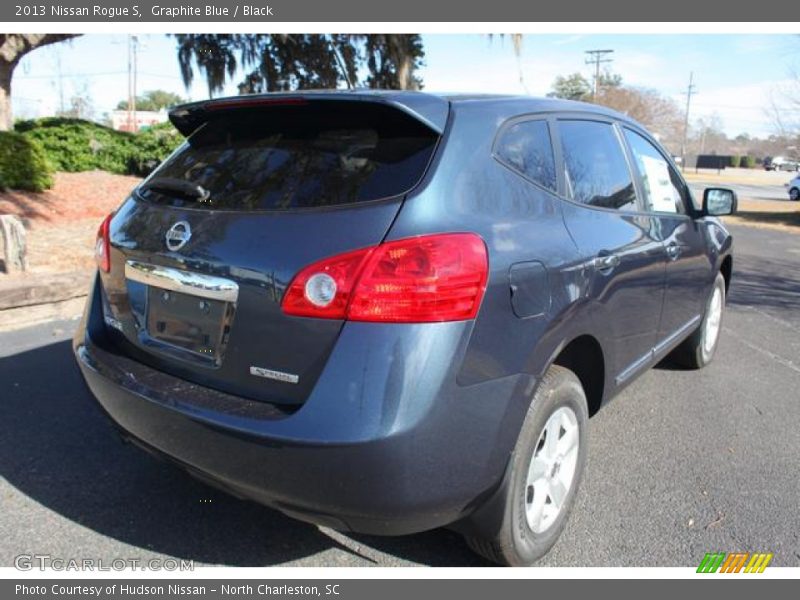 Graphite Blue / Black 2013 Nissan Rogue S