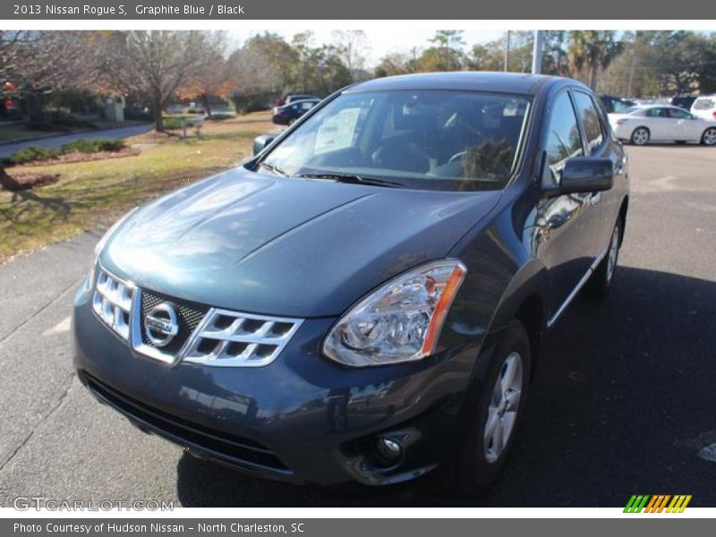 Graphite Blue / Black 2013 Nissan Rogue S