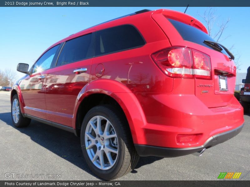 Bright Red / Black 2013 Dodge Journey Crew
