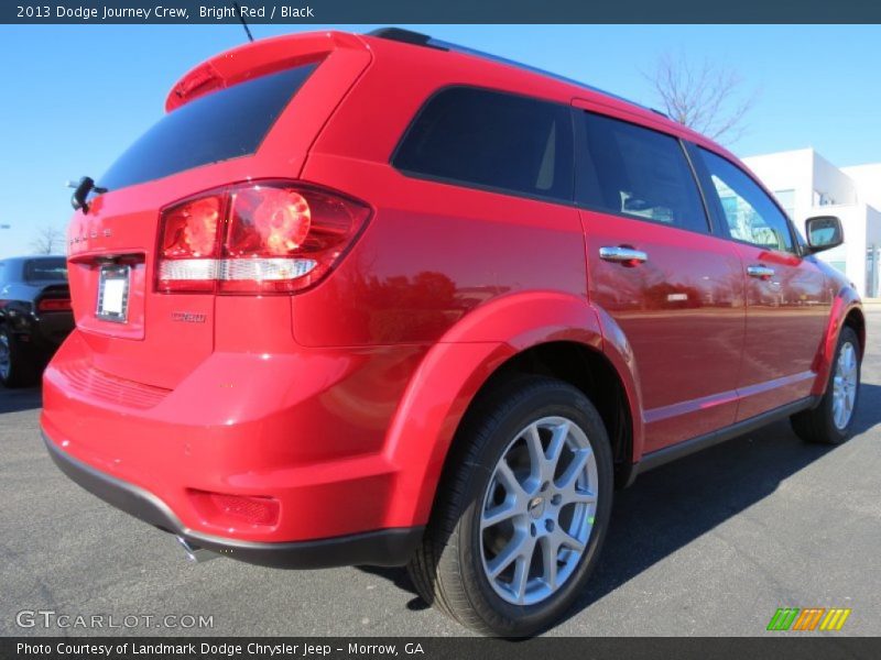 Bright Red / Black 2013 Dodge Journey Crew